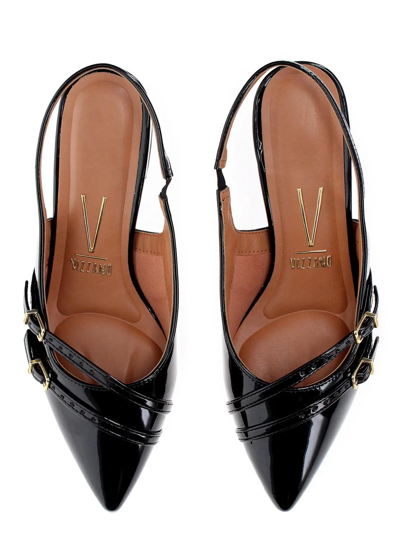 Vizzano Black Mid Heel Shoes for Women – Elegant & Comfortable Footwear for Work and Events for Women | Best Price UAE
