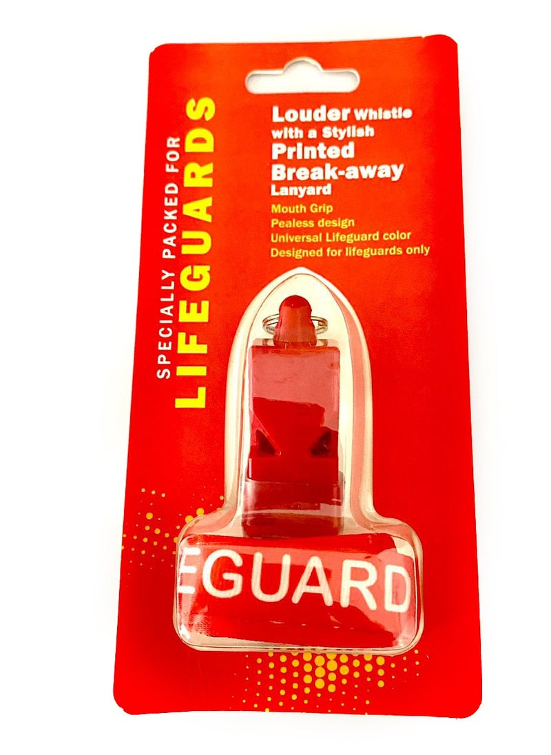 Generic Lifeguard Whistle with Break Away Lanyard 10 Pcs Pack  - Image 2
