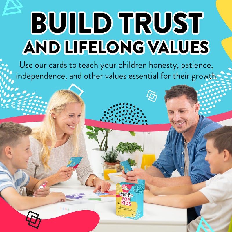 CreateFun Valentine's Day Gift for Kids - 101 Connection Cards - Engaging and Fun Conversation Cards for Ages 3 and Up to Help Improve Self-Confidence, Build Deeper Connections, and Strengthen Family Bonds - Image 5