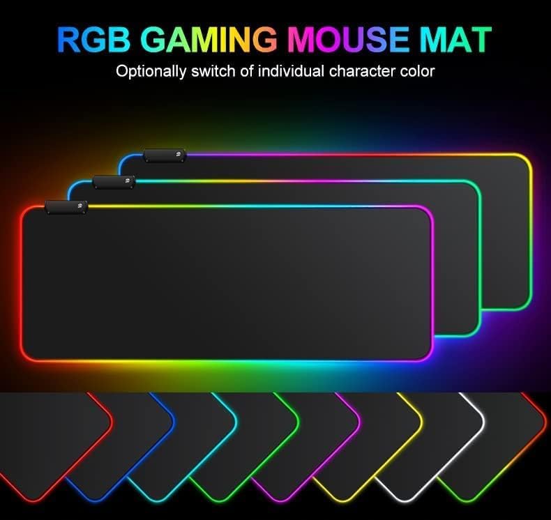 كاست ويف لوحة فأرة ألعاب RGB - حوّل تجربة ألعابك، 12 وضع إضاءة، مستويان للسطوع، سطح مقاوم للانزلاق ومضاد للماء، لوحة فأرة كبيرة ممتدة (31.5 × 11.8 بوصة) - Image 4