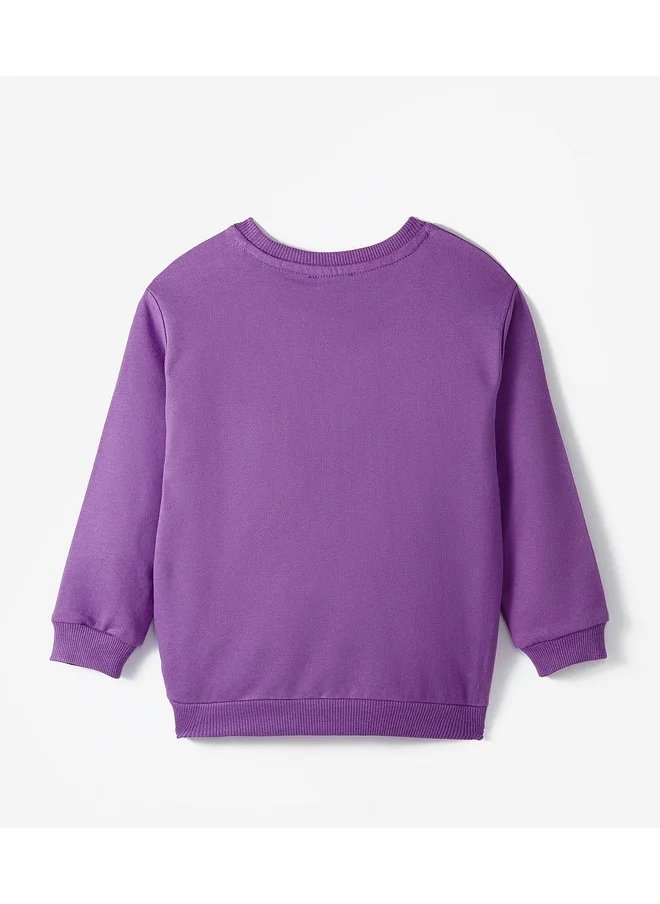 جون June Baby Cute Animals Sweatshirt Plum