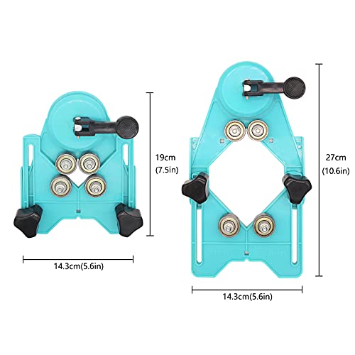 Jamiikury 8Pcs Tile Hole Saw Set,Diamond Drill Bit Hole Saw with Hole Saw Guide Jig Fixture, Suitable for Ceramic, Glass, Tile, Porcelain, Marble(26mm-80mm) - Image 3