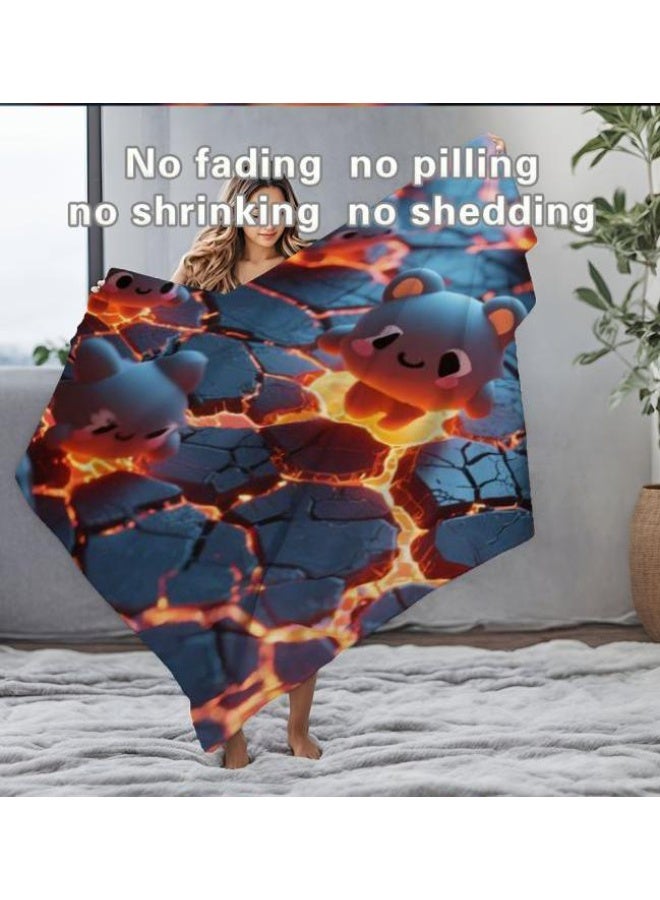 general Flannel thin blanket (warm and comfortable, suitable for sleep, gaming, dust removal and sandproof) 150cm*200cm - 430 - Image 1