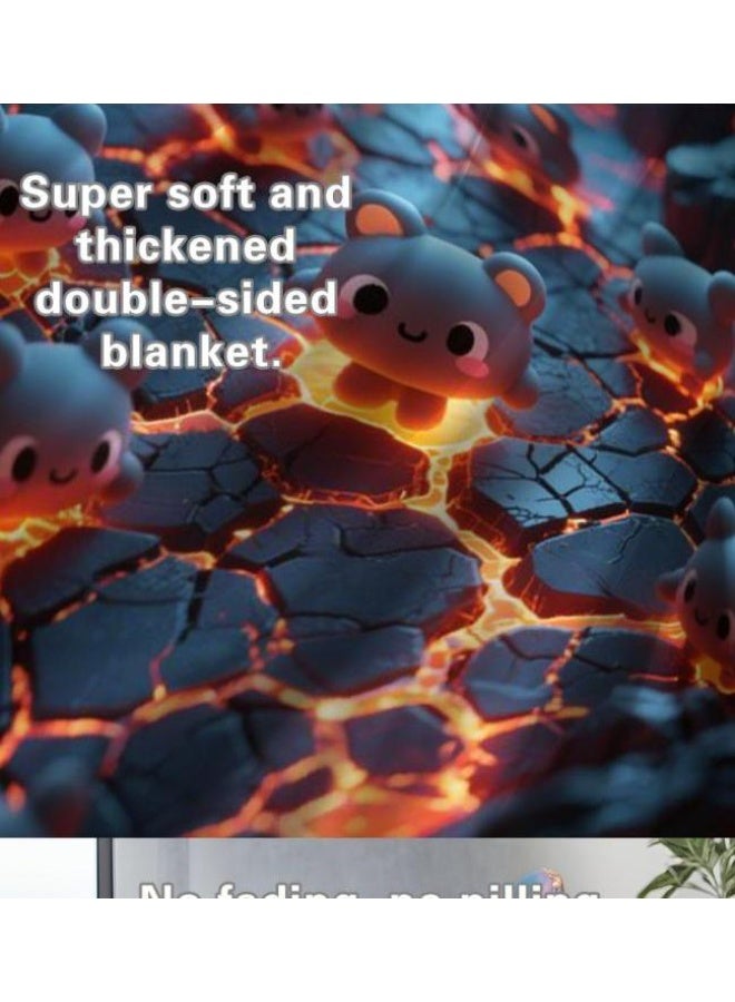 general Flannel thin blanket (warm and comfortable, suitable for sleep, gaming, dust removal and sandproof) 150cm*200cm - 430 - Image 5
