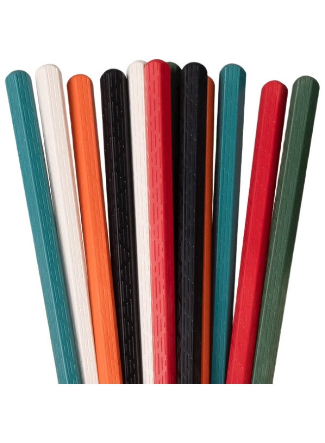 JD.com Jingzao Alloy Chopsticks, Non-Slip, Antibacterial Style Pointed Chopsticks Set For Home Use, 6 Pairs - Image 3