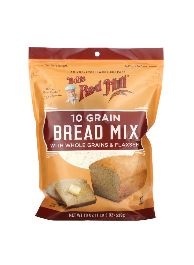 Bob's Red Mill 10 Grain Bread Mix with Whole Grains And Flaxseed 19 oz 539 g - Image 1