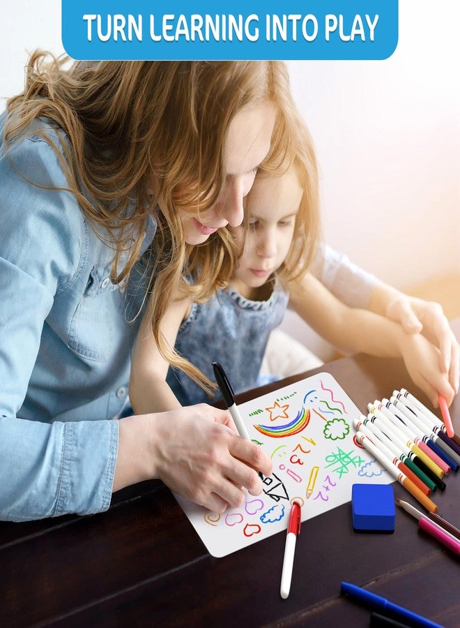 JUZARI 10 Pack 9x12 Small White Board for Students - Small Dry Erase Boards - Double Sided Mini Whiteboard - Smal Whiteboards Lapboards - Personal Dry Erase Board Kids - Mini White Boards for Classroom - Image 5