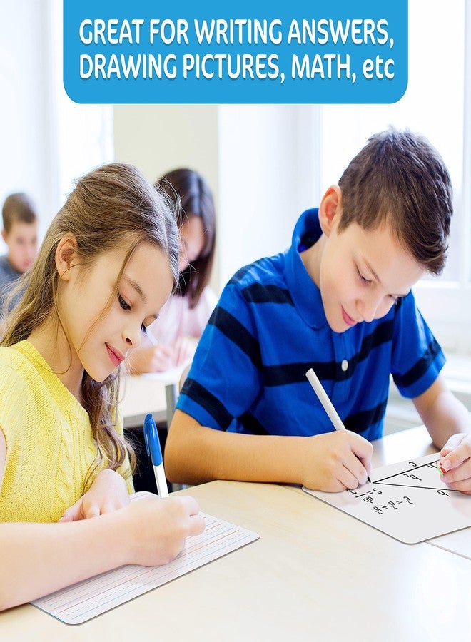 JUZARI 10 Pack 9x12 Small White Board for Students - Small Dry Erase Boards - Double Sided Mini Whiteboard - Smal Whiteboards Lapboards - Personal Dry Erase Board Kids - Mini White Boards for Classroom - Image 3