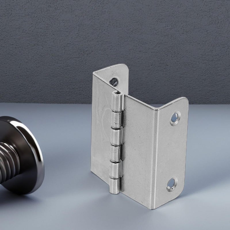 8pcs 180 Degree Four Fold Stainless Steel Butt Cabinet Hinges For Furniture And Cabinet Doors - Image 5