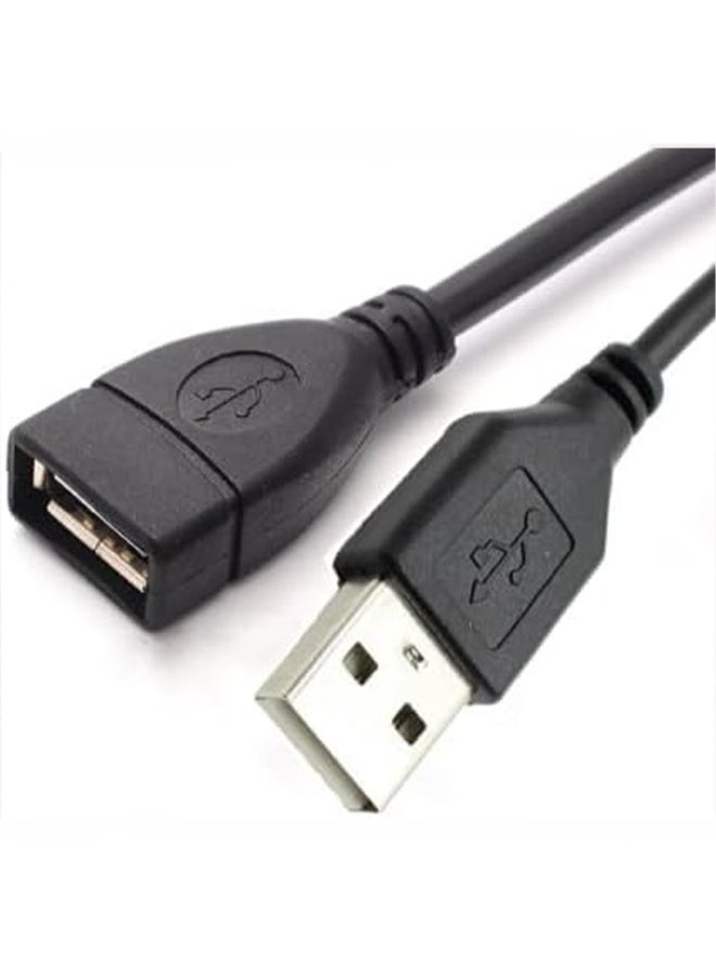 لافا كابل تمديد USB بطول 3 متر، من ذكر إلى أنثى، عالي السرعة، سلك تمديد طويل لنقل البيانات والشحن والطابعة ولوحة المفاتيح والفأرة والكمبيوتر الشخصي والكمبيوتر المحمول والكاميرا - Image 2