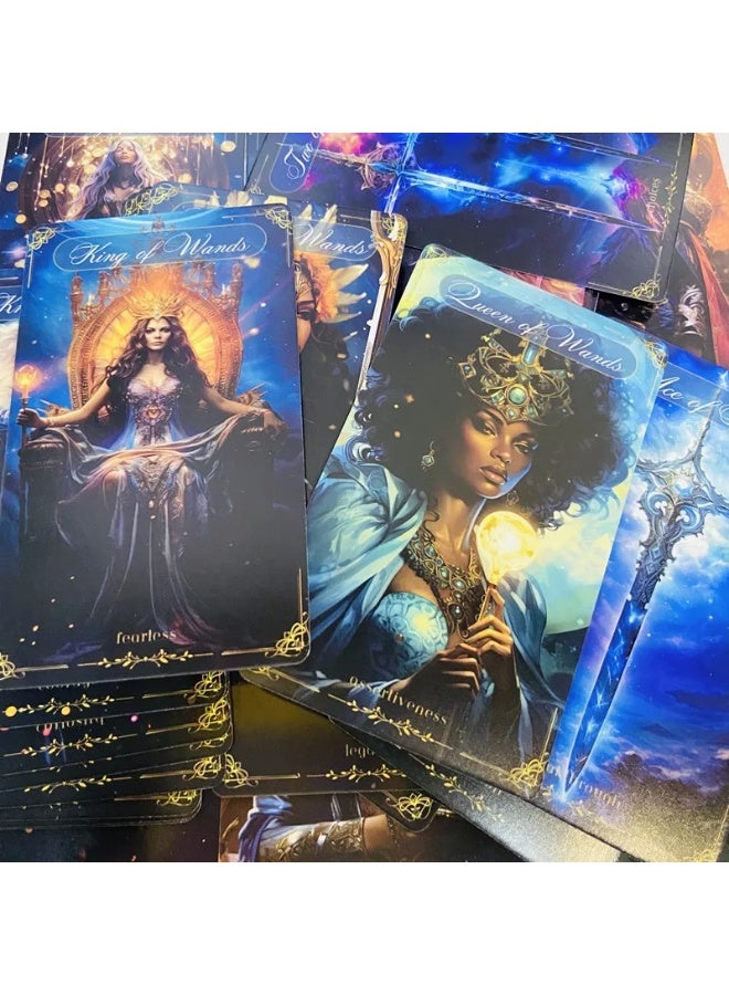 NIBEMINENT The new Divine Heavenly Tower Tarot Cards - 78 Tarot cards as a divination and astrology tool. English Tarot deck for tabletop games. Destiny divination. - Image 3