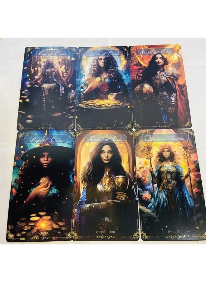 NIBEMINENT The new Divine Heavenly Tower Tarot Cards - 78 Tarot cards as a divination and astrology tool. English Tarot deck for tabletop games. Destiny divination. - Image 2