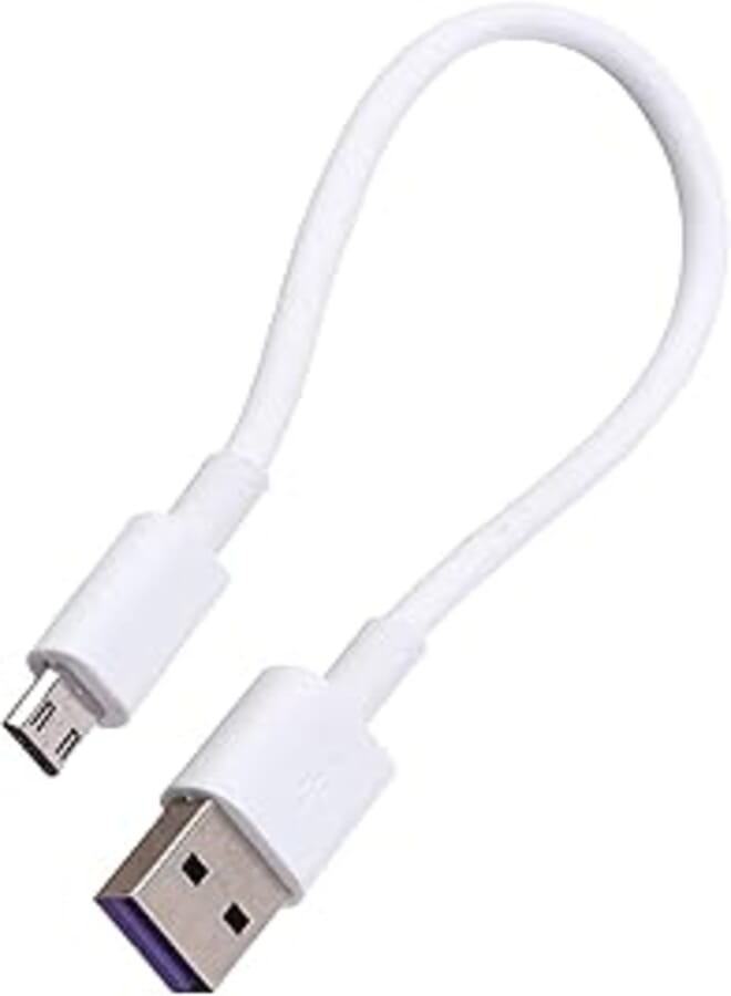 Keendex kx2395 micro cable to usb 3.0 fast charging & data line, 10cm - white