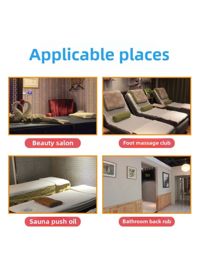 إسكدنيا ملاءة سرير للاستخدام مرة واحدة سميكة للاستحمام وغرفة الاستحمام وتدليك الظهر وصالون التجميل والتدليك والساونا والعلاج المائي وسرير الفيلم البلاستيكي المقاوم للماء - اللون: شفاف - المواصفات: 90*210 سم - Image 4