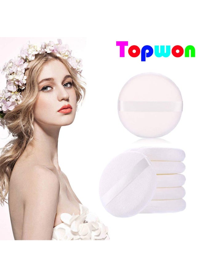 Topwon 5 Powder Puff for Body Baby Extra Large Jumbo Size Use for Dusting Powder or Blending Setting Makeup Foundation 4 Pieces - Image 4