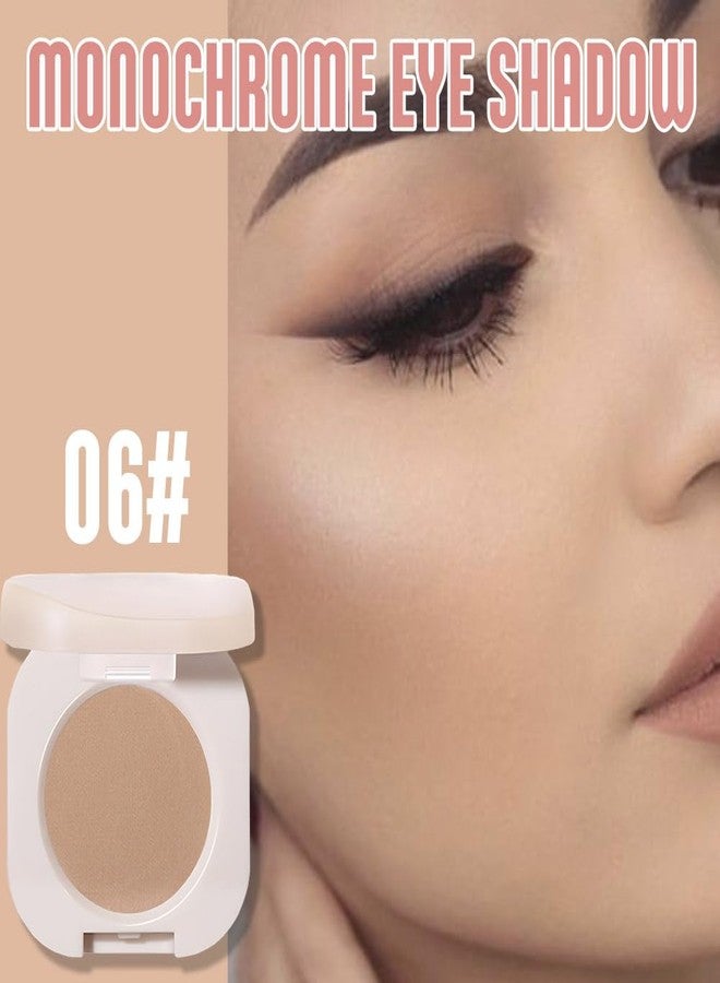 HHLTOH Matte Eyeshadow Monochrome, Rice Brown Eye Shadow Makeup, Neutral Matte Pressed Powder, Single Vegan Eyeshadow, Highly Pigmented Natural Eyeshadow Palette,Single Long Lasting Deep Nature Eye Make 06# - Image 2