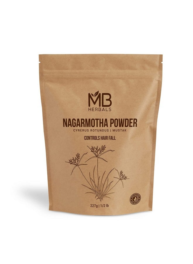 MB Herbals Nagarmotha Powder 227 Gram | Half Pound | Cyperus rotundus | Nut Grass | Mustha | Shacao | Hair Care | Hair Growth | Prevents Split Ends - Image 1