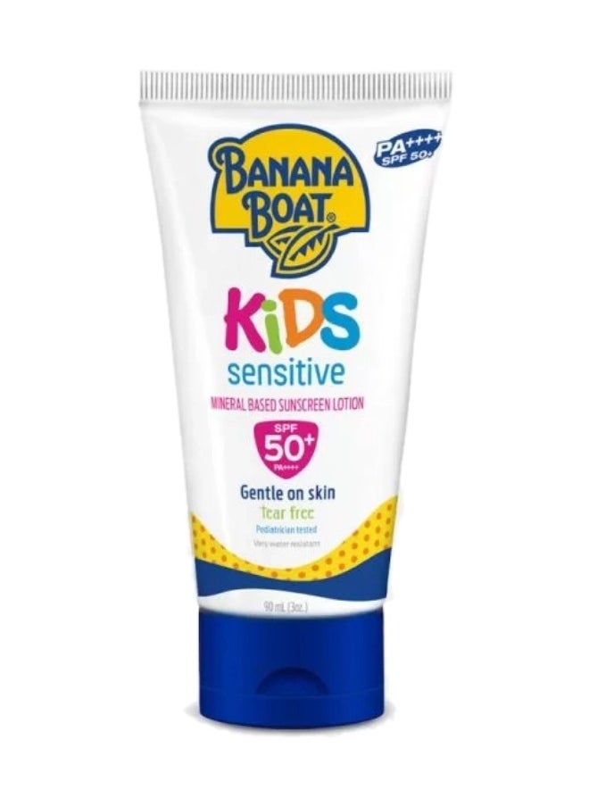 BANANA BOAT Simply Protect Kids Mineral Based Sunscreen Lotion SPF50 UVA/UVB Protection Tear Free 