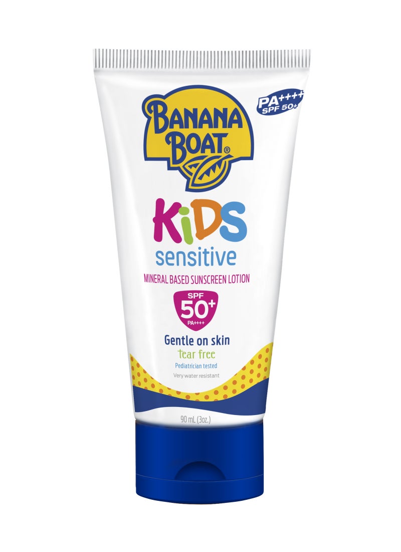 BANANA BOAT Simply Protect Kids Mineral Based Sunscreen Lotion SPF50 UVA/UVB Protection Tear Free 90ml