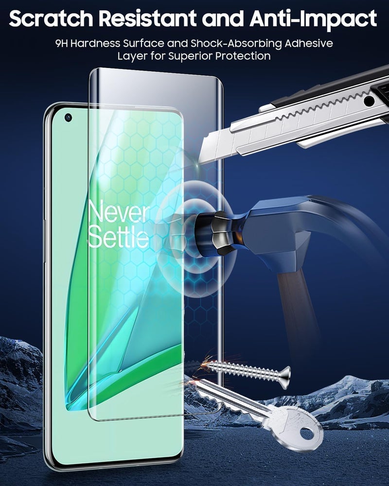 KLJP Premium HD+ Curved UV Gorilla Tempered Glass Screen Protector Designed For Oppo F29 Pro 5G - Edge-To-Edge Protector Full Screen Coverage with Easy Installation Kit - Image 4