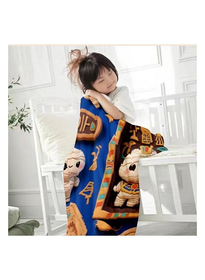 general Flannel thin blanket (warm and comfortable, suitable for sleep, gaming, dust removal and sandproof) 150cm*200cm - 108 - Image 1