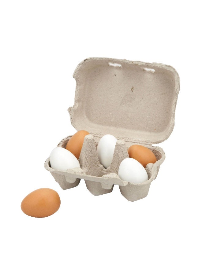 Viga بيض خشبي - 6 قطع - Image 1