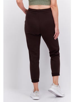 Red Tape Women Regular Fit Embroidered Logo Sweatpants, Brown  - Image 2