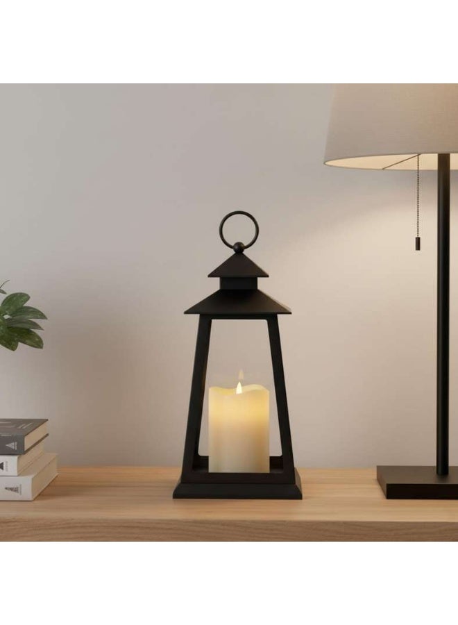 Pan Home فانوس LED مع شمعة - أسود - Image 1