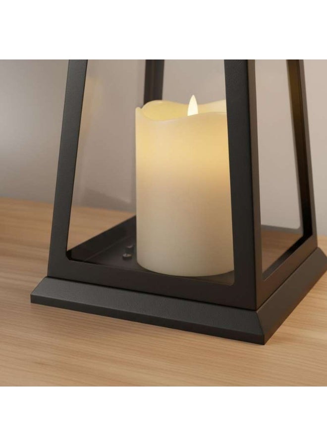 Pan Home فانوس LED مع شمعة - أسود - Image 3