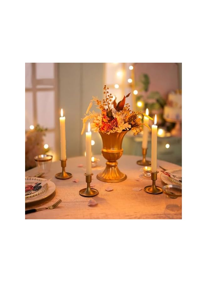 The Bros 2 PCS Gold Taper Candle Holder, Candlestick Taper Candle Holders, Gold Candle Holder, Suitable for Table Centerpiece, Wedding Reception, or Home Decor - Image 4