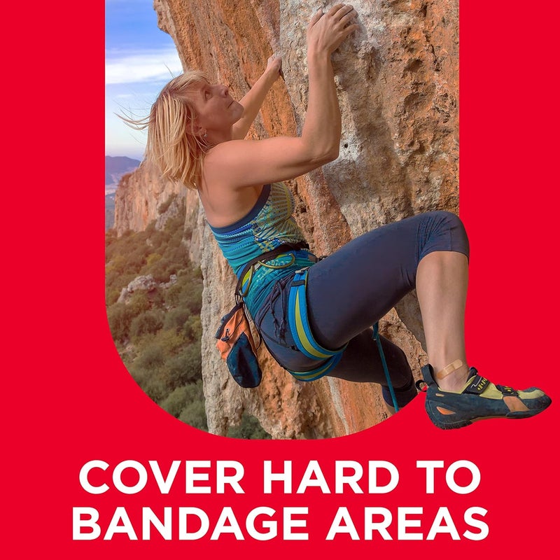 Band-Aid لصقات باند-أيد - لاصقة مضادة حيوية بالإضافة إلى لاصقات لاصقة، كبيرة جداً، 8 قطع - Image 2