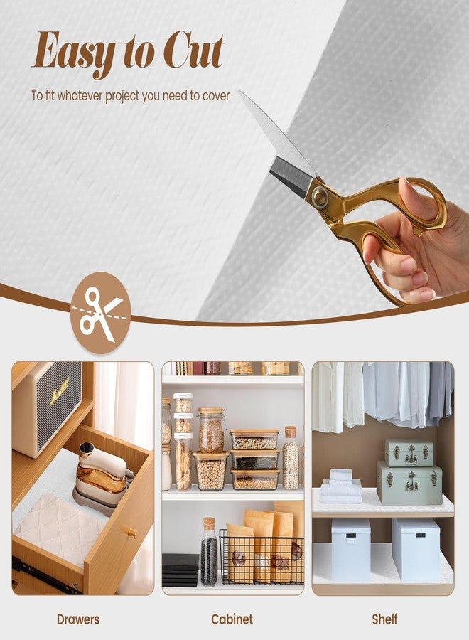 TheBaDaz Drawer Shelf Liner for Kitchen Cabinets, Non Adhesive Slip Resistant Shelf Paper Easy to Clean, Strong Grip Thickened Waterproof Washable Mats for Pantry Shelves, Cupboard, Dresser, 12 in x 10 FT - Image 5