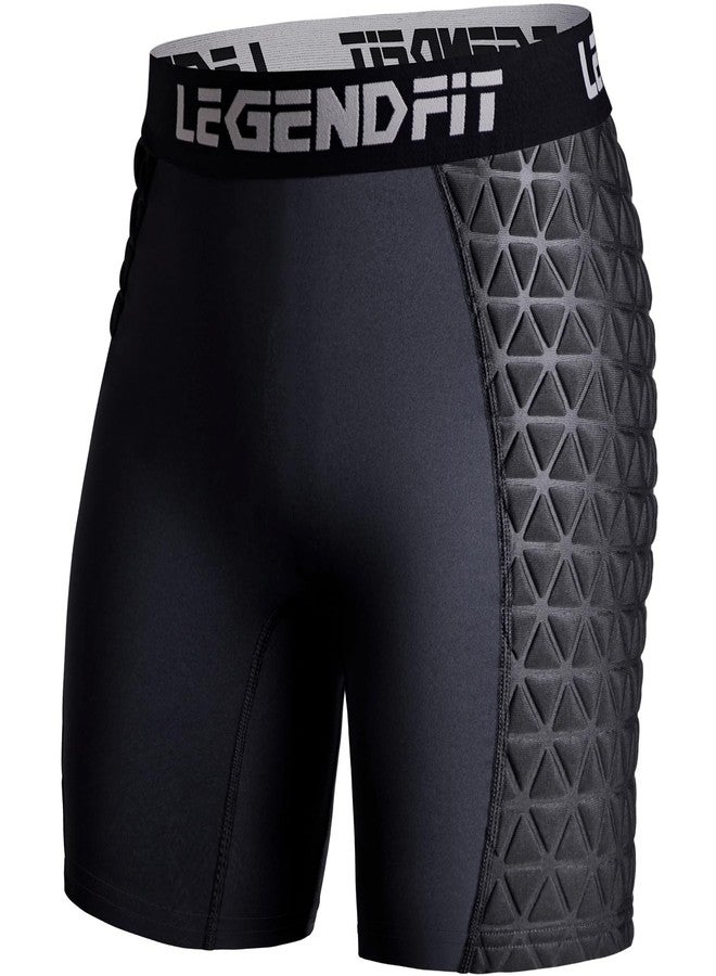 Legendfit Girls Softball Padded Sliding Shorts Compression Underwear Black - Image 1