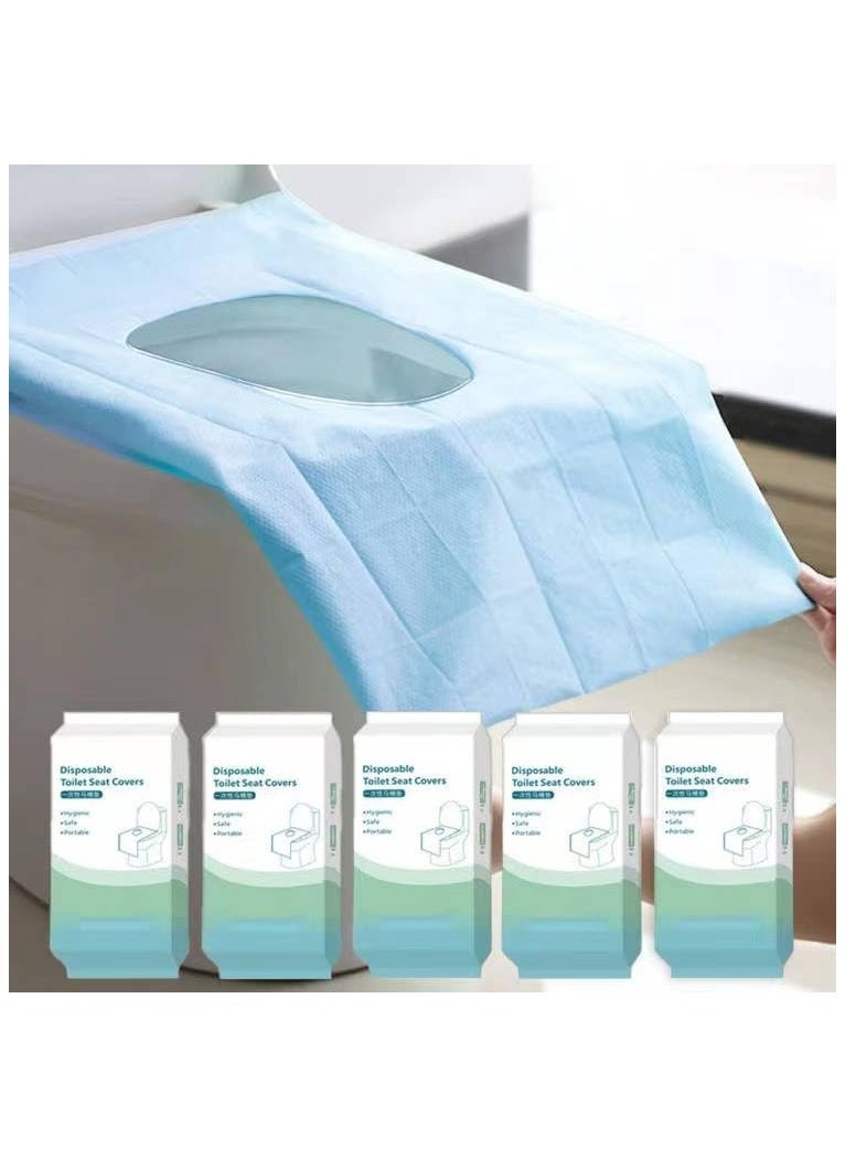 Folanry 50 Pack Toilet Seat Covers Disposable, 40*60cm Portable Toilet Liners Travel Seat Cover for Outdoors,Hotel, Hospital, Travel, Public Toilet Seat Cover  - Image 1