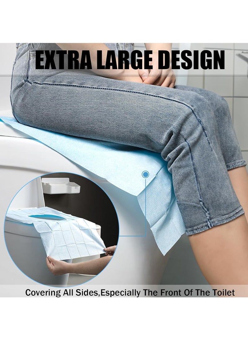 Folanry 50 Pack Toilet Seat Covers Disposable, 40*60cm Portable Toilet Liners Travel Seat Cover for Outdoors,Hotel, Hospital, Travel, Public Toilet Seat Cover  - Image 5
