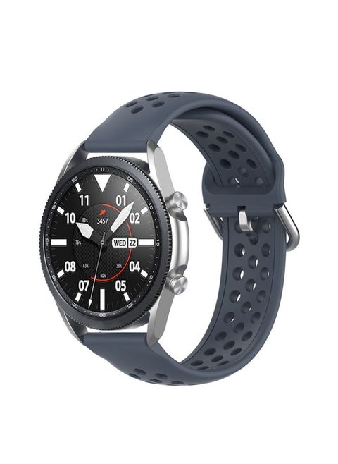 Replacement Strap For Galaxy Watch 3 41mm R850 Silicone Solid Color Watch Band, Size: Free Size 20mm Gray