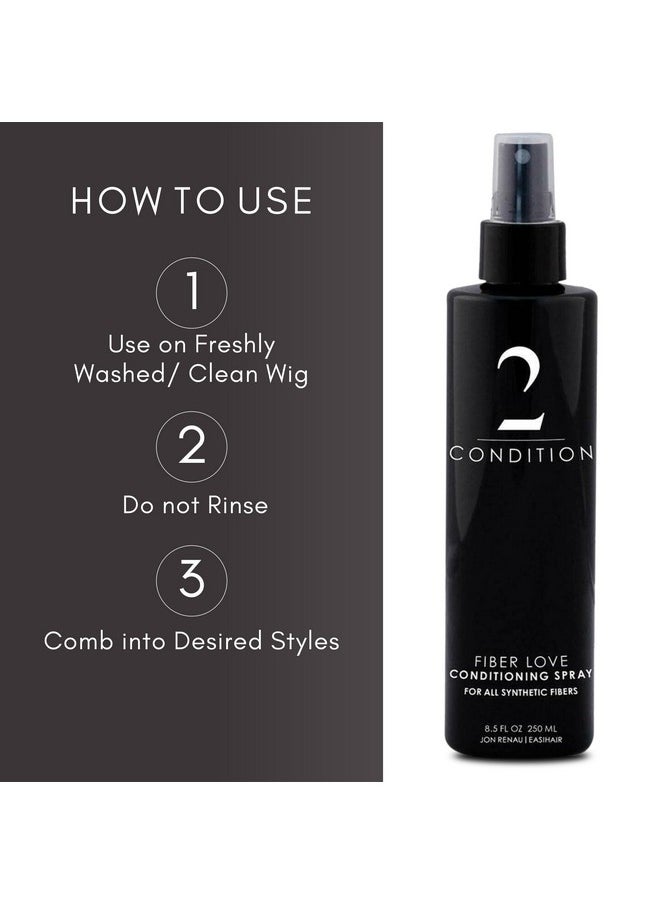 Jon Renau Jon Renau Fiber Love Synthetic Conditioning Spray, 8.5 oz - Leave-In Conditioner for Wigs, Toppers & Hair Extensions - Detangles, Restores Shine & Protects Synthetic Fiber  - Image 5