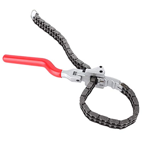 Camrusic Chain Type Oil Filter Wrench Spanner 13.8in Chain Wrench Oil Filter Removal Tool - Image 1