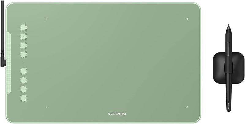 XPPen Updated Deco 01 V3 Drawing Tablet-16384 Levels of Pressure Battery-Free Stylus, 10x6 Inch OSU Graphic Tablet, 8 Hotkeys for Digital Art, Teaching, Gaming Drawing Pad for Chrome, PC, Mac, Android - Image 1