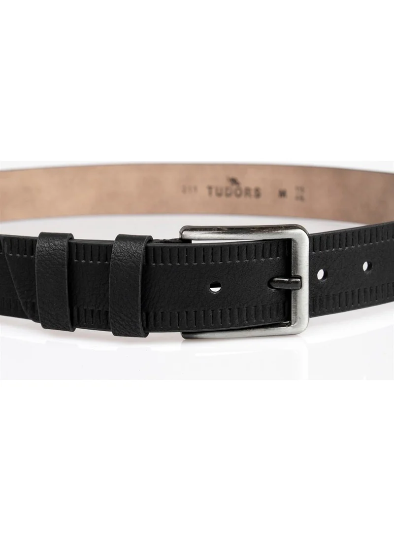 Tudors Men's 4 cm Sport Black Belt