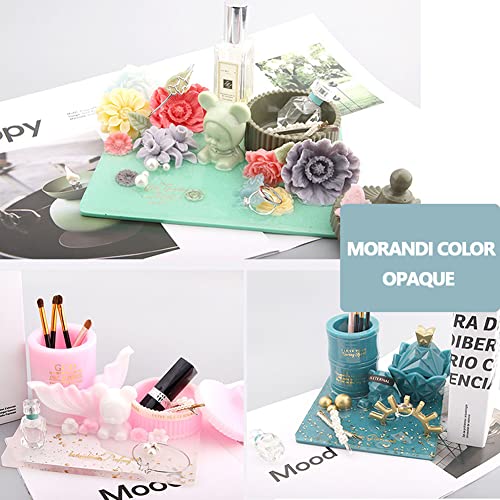Miraclekoo Opaque Epoxy Resin Pigment Liquid - 24 Morandi Pastel Colors UV Resin Dye Colorant - Image 3
