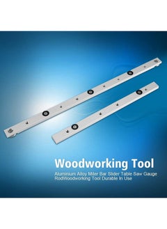 Fdit Fdit Aluminium Alloy Miter Bar Rail Miter Guage Bar Slider Table Saw Gauge Rod Wood Working Tool(300mm / 11.81inch)  - Image 4