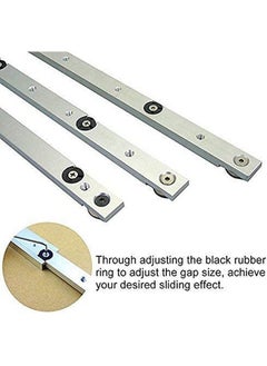 Fdit Fdit Aluminium Alloy Miter Bar Rail Miter Guage Bar Slider Table Saw Gauge Rod Wood Working Tool(300mm / 11.81inch)  - Image 3