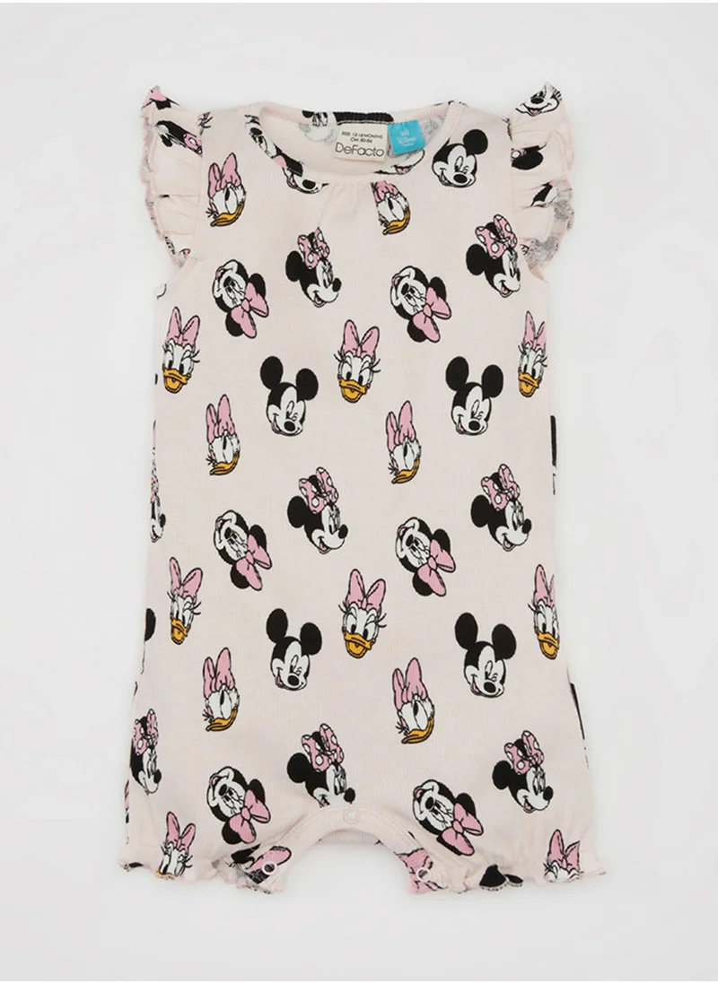 ديفاكتو Newborn Disney Mickey & Minnie Ribbed Sleeveless Romper