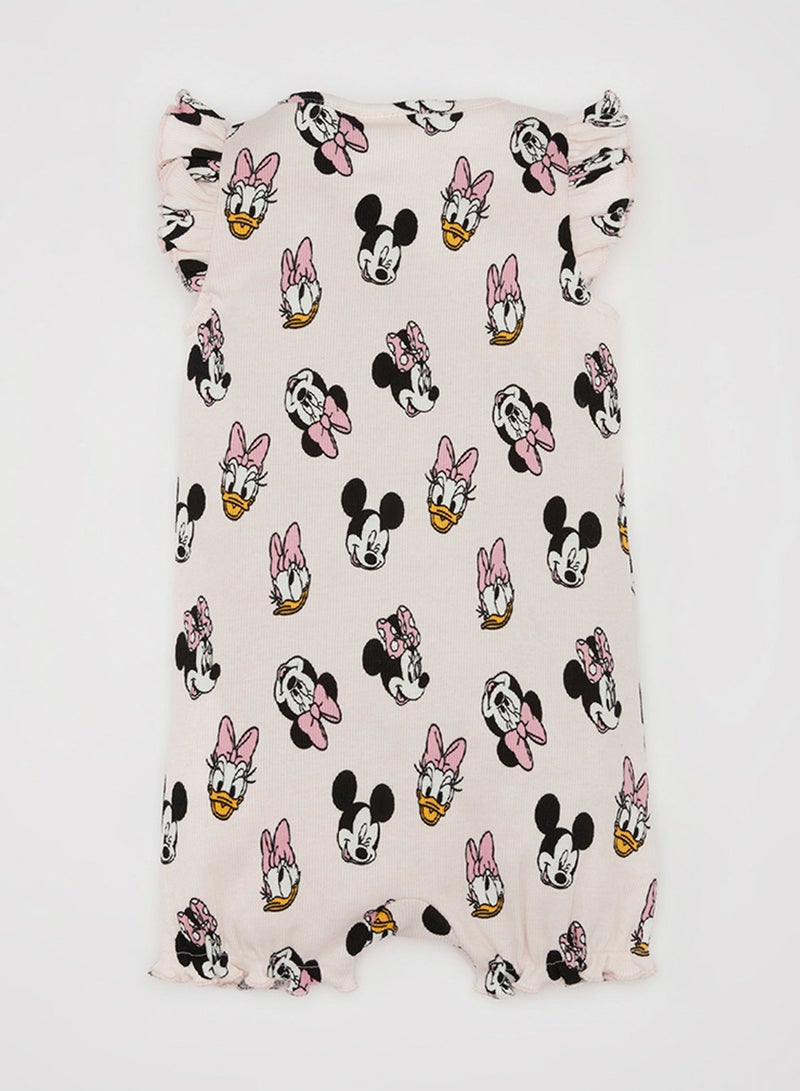DeFacto Newborn Disney Mickey & Minnie Ribbed Sleeveless Romper  - Image 2