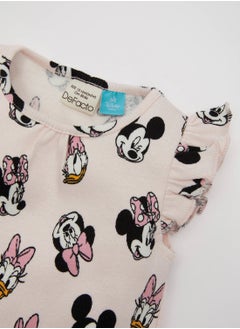 DeFacto Newborn Disney Mickey & Minnie Ribbed Sleeveless Romper  - Image 3
