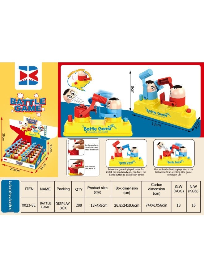 Red And Blue Attack And Defensive Battle Toys Double Fighting Machine Parent-Child Game Interactive Toys Children's Hand Fighting Hit Wholesale-Color:The Starting Bid For The Villain Is 12 Times Per Box (display Box Included)  - Image 1