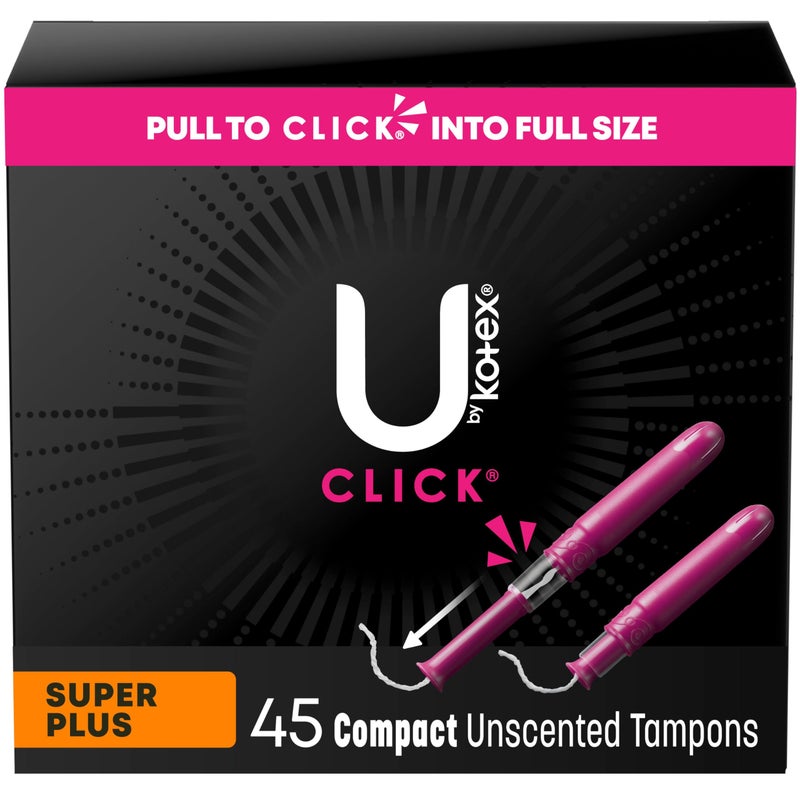 U by Kotex U by Kotex Tampons Click Compact Super Plus Absorbency Unscented 45 Count 