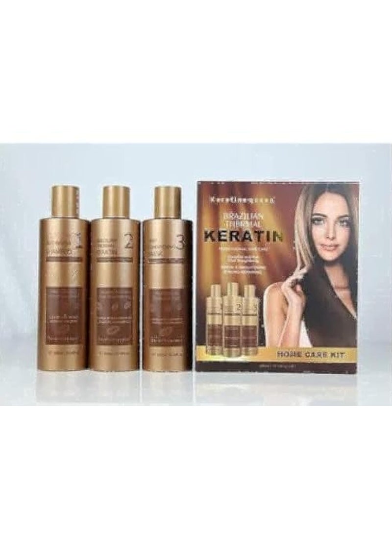 BRAZILIAN KERATIN Keratin Collagen Hair Treatment 3pcs/Set 300ml  - Image 1