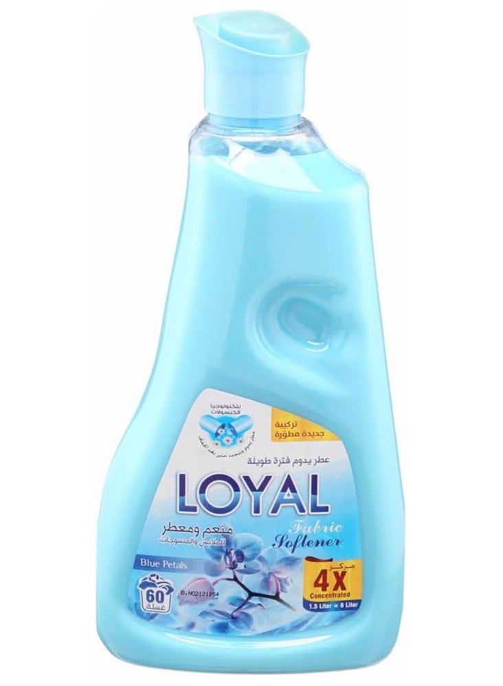 لويال منعم ومعطر الأقمشة مركز/بتلات زرقاء/60 غسلة/1500 مل - Image 1